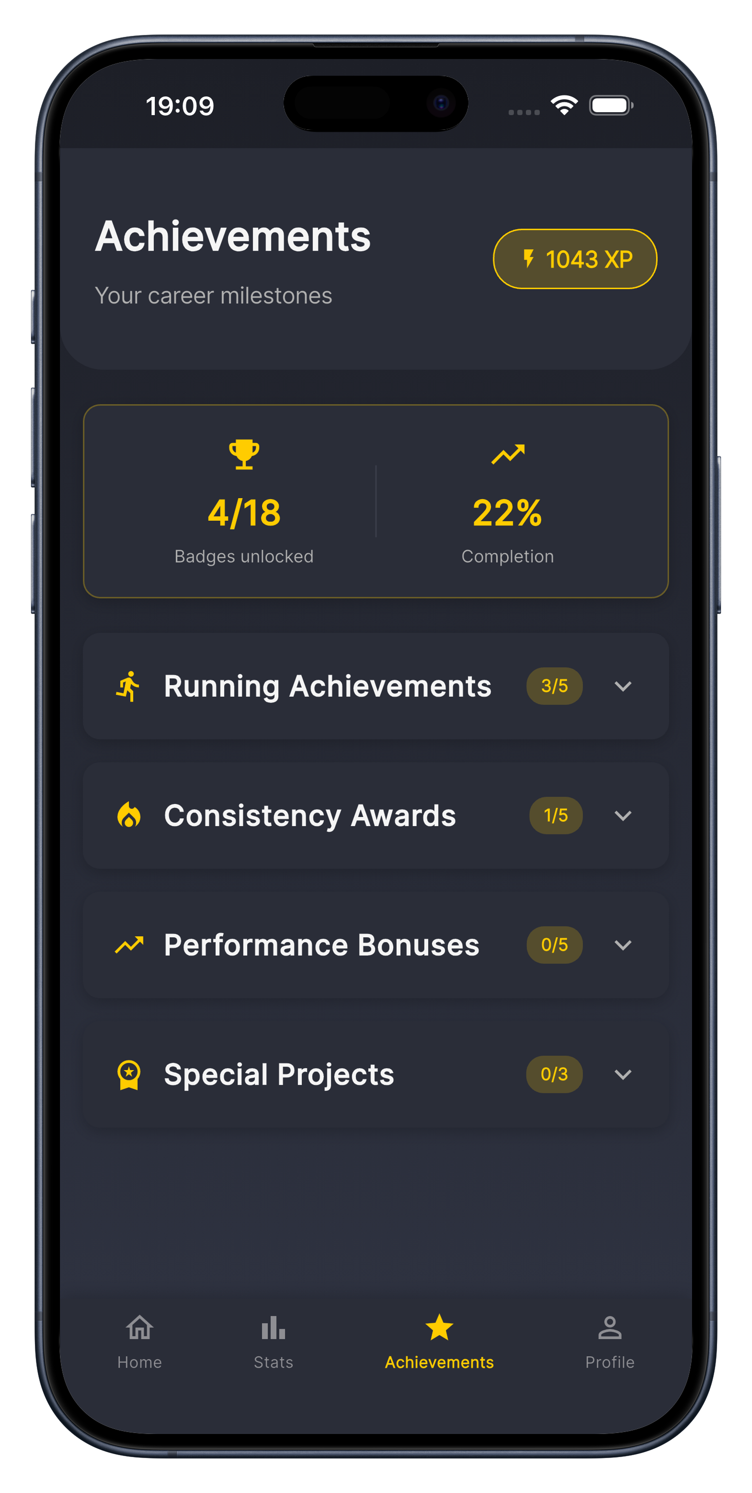 Achievements Screen