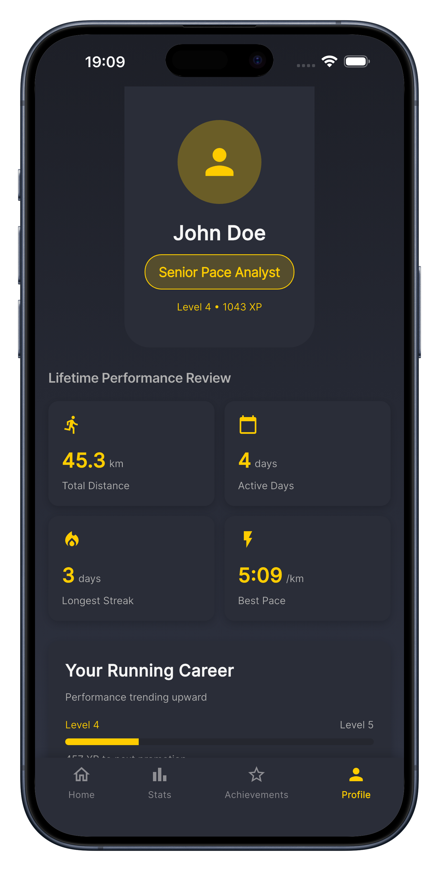 Profile - Running Career