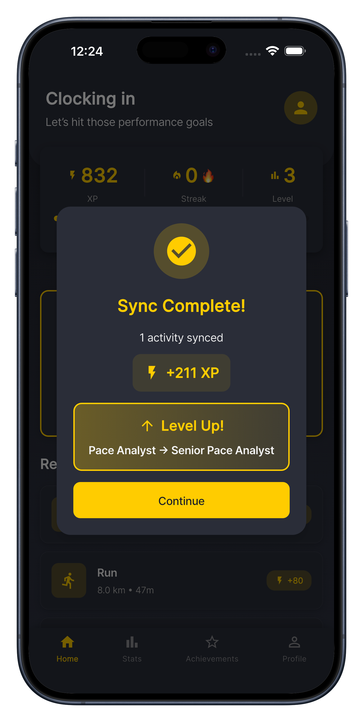 RunCorp App - Sync Complete